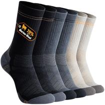Meias BISOUSOX masculinas de lã merino, 70% lã, almofada leve Meias BISOUSOX masculinas de lã merino, 70% lã, almofada leve