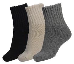 Meias BomKinta, meias femininas de lã quente de inverno, 3 pares