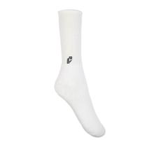 Meias Brancas Sox Crue Skate Bike Cano Alto Old School Van Divertid