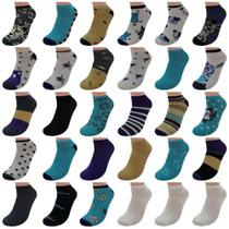 Meias BRIGHT STAR 9-11 Pacote com 30 pares Poliéster/Spandex Meias BRIGHT STAR 9-11 Pacote com 30 pares Poliéster/Spandex