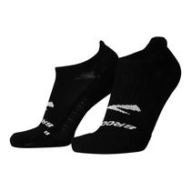 Meias Brooks Ghost Invisíveis para Corrida com Suporte de Arco Preto