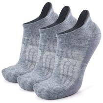 Meias Busy Socks femininas, lã merino, caminhada, cinza claro, 3 pares Meias Busy Socks femininas, lã merino, caminhada, cinza claro, 3 pares