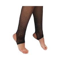 Meias-calças De Rede Femininas Com Strass E Glitter, Com Estampa De Diamante E Detalhes Brilhantes