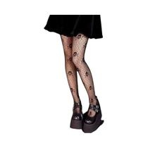 Meias-calças De Renda Com Padrão De Rede Para Mulheres, Cintura Alta, Para Uso Diário, Halloween E