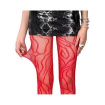 Meias-calças Femininas De Cintura Alta Com Listras E Rede, Estilo Y2K, Com Estampa Floral Vazada Até