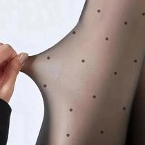 Meias-calças Femininas De Inverno Com Bolinhas, Efeito Pele, Leggings Térmicas De Lã, Meias-calças
