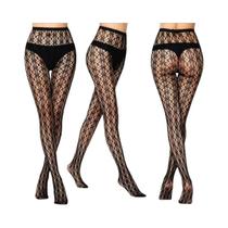 Meias-calças Femininas Sensuais De Rede Com Estampas Góticas Y2K, Com Padrões De Flores, Corações E