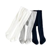 Meias-calças Infantis De Cor Sólida, 3 Pares, Camada Base Versátil Para Meninas Meias-calças Infantis De Cor Sólida, 3 Pares, Camada Base Versátil Para Meninas