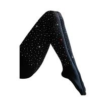 Meias-calças plus Size Com Strass 100DEN Elásticas Brilhantes Com Cristais AB Diamante Grossas De Meias-calças plus Size Com Strass 100DEN Elásticas Brilhantes Com Cristais AB Diamante Grossas De