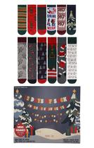Meias: Calendário do Advento, Gertex Masculino, 12 dias de Natal