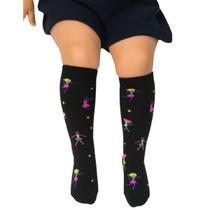 Meias Cano Alto ¾ Menina Lupo