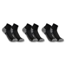 Meias Carhartt SQ5283M Force Lightweight Quarter, pacote com 3