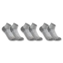 Meias Carhartt SQ5283M Force Midweight Quarter, pacote com 3 Meias Carhartt SQ5283M Force Midweight Quarter, pacote com 3