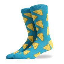 Meias Casuais Crew KoolHour Original Cool Food Cheese Blue