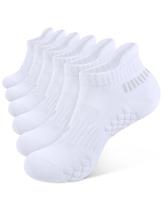 Meias CLOSEMATE para Corrida com Amortecimento, Respirável, Algodão, 6 Pares Meias CLOSEMATE para Corrida com Amortecimento, Respirável, Algodão, 6 Pares