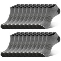 Meias COOVAN, almofada atlética de corte baixo no tornozelo para homens (10 pares)