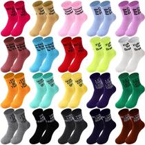 Meias Cuffbow Crazy Funny Emotion para mulheres, pacote com 20