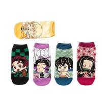 Meias Curtas De Algodão Tanjiro Nezuko Anime Demon Slayer Kimetsu No Yaiba Acessório De Cosplay