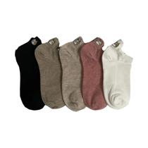 Meias Curtas Femininas Com Estampa De Gato, 5 Pares, Estilo Kawaii, Bordado Macio, Conjunto De Meias Meias Curtas Femininas Com Estampa De Gato, 5 Pares, Estilo Kawaii, Bordado Macio, Conjunto De Meias