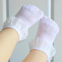 Meias de Algodão com Renda para Meninas - Primavera, Verão e Outono