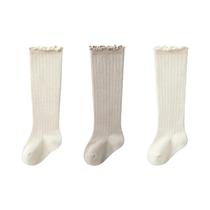 Meias De Algodão Macio Para Bebês, 3 Pares, Quentes, Longas, Confortáveis, Adequadas Para a Pele,