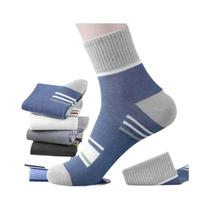 Meias De Algodão Masculinas Até O Meio Da Panturrilha, Macias E Respiráveis, Para Todas as Estações,
