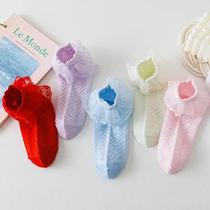 Meias de Algodão para Meninas - 5 Pares com Renda Floral - Elásticas e Brancas Meias de Algodão para Meninas - 5 Pares com Renda Floral - Elásticas e Brancas
