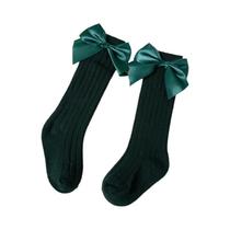 Meias De Algodão Para Meninas Com Laço Vermelho Até O Joelho, Macias E Fofas, Para Outono E Inverno, Meias De Algodão Para Meninas Com Laço Vermelho Até O Joelho, Macias E Fofas, Para Outono E Inverno,