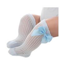 Meias De Algodão Para Meninas Pequenas, Estilo Princesa De Verão, Tricotadas Em Malha, Até O Joelho,