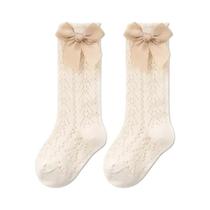 Meias De Algodão Para Meninas Pequenas, Estilo Princesa De Verão, Tricotadas Em Malha, Até O Joelho,