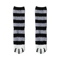 Meias De Algodão Para Mulheres Com Estampa De Patas De Gato, Divertidas E Fofas, Super Macias Para