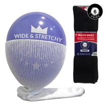 Meias de algodão para neuropatia diabética Brooklyn Big Tall King 6