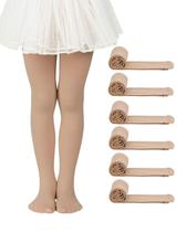 Meias de balé Century Star Nude Girls 7-8 anos, 6 pares