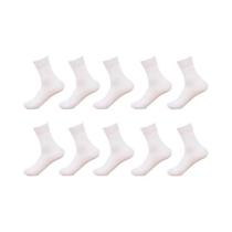 Meias De Bambu Masculinas, 10 Pares, Pretas, Casuais, Sociais, Tamanho 38-44, Primavera E Outono