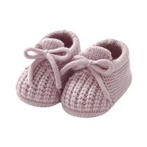 Meias De Bebê Recém-Nascido Tricotadas À Mão Para Meninas E Meninos, Botinhas Com Sola Macia