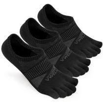 Meias de bico VWELL No Show COOLMAX Five Finger para homens e mulheres
