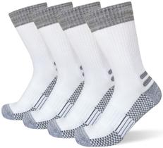 Meias de botas de trabalho suaskk masculinas, acolchoadas grossas, 4 pares