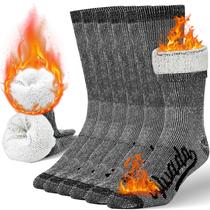 Meias de caminhada Alvada Merino Wool Thermal Winter, 3 pares