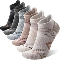 Meias de caminhada ANTSANG Merino Wool Compression 6 pares