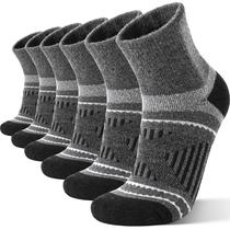 Meias de caminhada EBMORE Merino Wool Compression 6 pares pretas
