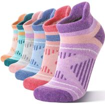 Meias de caminhada EBMORE Merino Wool Compression para mulheres, 6 pares