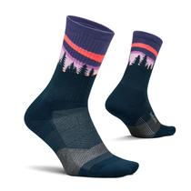 Meias de caminhada Feetures Trail Max Cushion Mini Crew Purple
