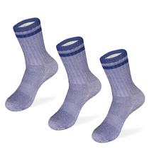 Meias de caminhada MERIWOOL Merino Wool para crianças, 3 pares, azuis
