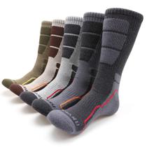 Meias de caminhada MIRMARU, 5 pares para homens, almofada absorvente de umidade Meias de caminhada MIRMARU, 5 pares para homens, almofada absorvente de umidade