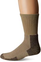Meias de Caminhada Thorlos Kx Max Cushion Crew para Homens - Cáqui Meias de Caminhada Thorlos Kx Max Cushion Crew para Homens - Cáqui