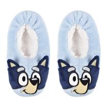 Meias de chinelo Bluey Girl's Snuggle Toe Plush Footlet Blue Meias de chinelo Bluey Girl's Snuggle Toe Plush Footlet Blue