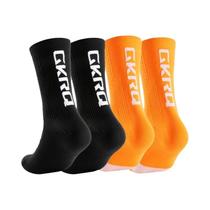 Meias de Ciclismo Brancas e Pretas - 4 Pares com Compressão - Alta Performance