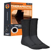 Meias de circulação Incrediwear Crew Black para mulheres e homens Meias de circulação Incrediwear Crew Black para mulheres e homens