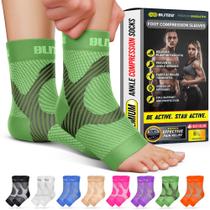 Meias de compressão BLITZU Foot Ankle Brace Green L-XL Meias de compressão BLITZU Foot Ankle Brace Green L-XL