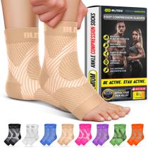 Meias de compressão BLITZU para fascite plantar Nude S-M